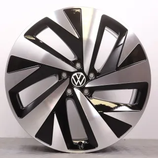 Alufelgen 20 Zoll VW ID.4 & ID.5 Original Felgen Felgensatz Drammen 11A601025A & 11A601025H schwarz glanzgedreht 8x20ET45 & 9x20ET42 5x112 57,1mm NEU - Bild 2