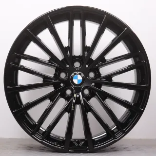 Alufelgen 19 Zoll BMW 5er G30 G31 Original Felgen Felgensatz Styling 635 V-Speiche schwarz glänzend 8x19ET30 & 9x19ET44 5x112 66,6mm NEU DEMO - Bild 2