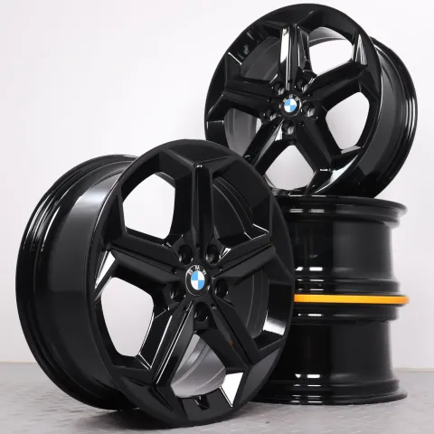 Background image for Alufelgen 18 Zoll BMW X1 iX1 U11 X2 iX2 U10 Original Felgen Felgensatz Styling 865 6898039 schwarz 7,5x18ET50 5x112 66,6