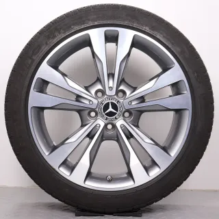 Winterräder 18 Zoll Mercedes C-Klasse W205 S205 C205 A205 Original Felgen A2054012802 & A2054012902 Reifen Michelin 5-5,5 225/45R18 & 245/40R18 RDK - Bild 4
