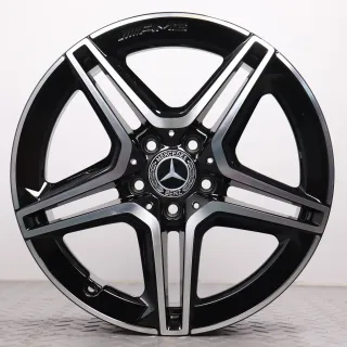 Alufelgen 18 Zoll Mercedes A-Klasse V177 W177 B-Klasse W247 CLA-Klasse C118 X118 Original AMG Felgen Felgensatz 5-Doppelspeichen A1774011500 schwarz glanzgedreht 7,5x18ET49 5x112 6 - Bild 4