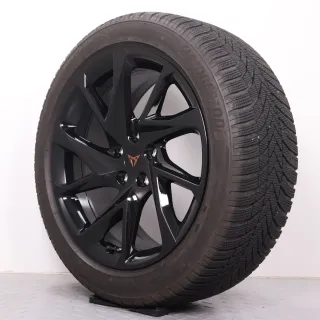 Winterräder 18 Zoll Cupra Formentor KM Original Felgen 5FF601025C Winterreifen 4-4,5mm & 6-6,5mm DOT23 245/45R18 100V XL Bridgestone Blizzak LM005 Schwarz 8x18ET40 5x112 Alufelgen - Bild 6