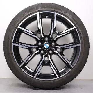 Winterräder 19 Zoll BMW i4 G26 & 4er Gran Coupe G26 Original Felgen Styling 859M 8747304 & 8747305 8,5x19ET35 & 9x19ET42 Reifen 5-5,5mm DOT21 245/40R19 & 255/40R19 Goodyear RDK - Bild 2
