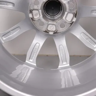 1x Alufelge 18 Zoll Audi A4 S4 8W B9 Original Einzelfelge Ersatzfelge 10-Speichen-V-Design 8W0601025ED silber 7,5x18ET39 5x112 66,6mm - Bild 5