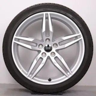 Winterräder 19 Zoll Audi A5 S5 F5 8W Original Felgen 8W0601025AM Winterreifen 255/35R19 96V XL AO Continental Winter Contact TS830P silber 8,5x19ET32 NEU - Bild 2