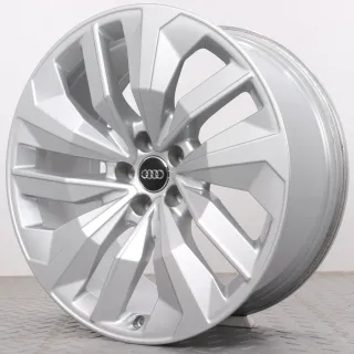 1x Alufelge 20 Zoll Audi e-tron S & SQ8 etron GE Original Einzelfelge Ersatzfelge 5-V-Speichen-S-Design 4KE601025N Silber 9x20ET20 5x112 66,6mm - Bild 2