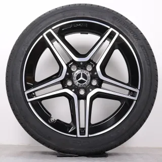 Sommerräder 18 Zoll Mercedes-Benz A-Klasse W177 V177 B-Klasse W247 CLA-Klasse C118 X118 Original Felgen A1774011500 Sommerreifen 225/45R18 95W XL Hankook 7,5x18ET49 - Bild 5
