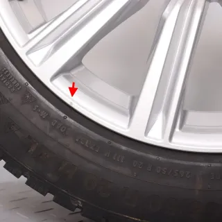 Winterräder 20 Zoll Audi Q8 SQ8 4M Original Felgen 4M8601025T Winterreifen 265/50R20 DOT19&23 5mm&8-8,5mm 111H XL AO Continental Winter Contact TS850P 5-V-Speichen-Design - Bild 6