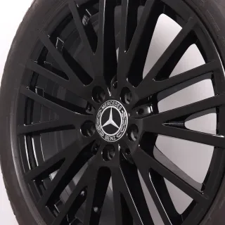 Winterräder 18 Zoll Mercedes-Benz A W177 B W247 CLA-Klasse C118 X118 Original Felgen A1774010600 Winterreifen DOT24 7,5mm 225/45R18 91H MO Bridgestone Blizzak LM001 schwarz glanz - Bild 7