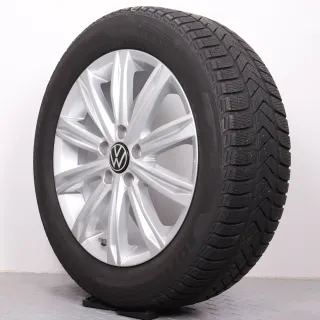 Winterräder 17 Zoll VW Touran II 5T Original Felgen Stockholm 5TA601025D Winterreifen 215/55R17 94H Pirelli Sottozero 3 Seal-Inside - Bild 7