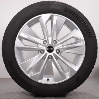 Winterräder 20 Zoll Audi Q6 / SQ6 e-tron GF Original Felgen 85H601025BP & 85H601025BQ Winterreifen 7-7,5mm & 6,5-7mm DOT25 255/50R20 & 285/45R20 5-Doppelarm-Falx silber - Bild 3