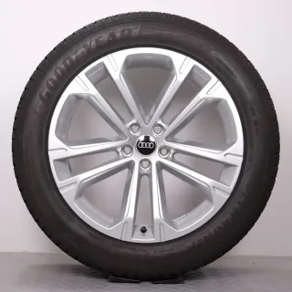 Winterräder 20 Zoll Audi Q7 SQ7 4M Original Felgen 4M0601025DA Winterreifen DOT24 6-6,5mm 285/45R20 112V XL AO Goodyear Ultra Grip 8 Performance SUV silber 9x20ET28 - Bild 3