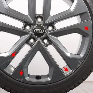 Winterräder 18 Zoll Audi A3 S3 8Y Original Felgen 8Y0601025CM Winterreifen DOT24 7,5mm & 8mm 225/40R18 92V XL AO Continental ContiWinterContact TS830P 8x18ET46 5x112 - Bild 5