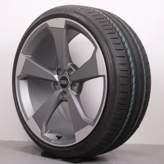 Sommerräder 20 Zoll Audi A5 & S5 F5 8W Original Felgen AUDI SPORT 8W0601025CF Sommerreifen 265/30R20 94Y XL RO1 Continental Sport Contact 5P 9x20ET34 5x112 NEU - Bild 3