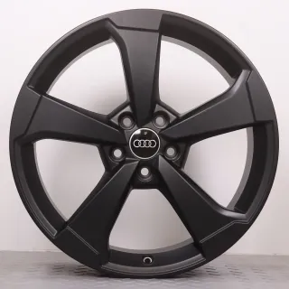 Alufelgen 19 Zoll Audi A3 S3 RS3 8V Original Felgen Felgensatz Rotor 2 AUDI SPORT 8V0601025ES schwarz matt 8x19ET49 5x112 57,1mm - Bild 2