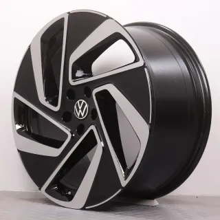 Alufelgen 20 Zoll VW ID.7 ED Original Felgen Felgensatz Montreal 14B601025E & 14B601025F schwarz glanzgedreht 8,5x20ET40 & 9,5x20ET47 5x112 57,1mm NEU - Bild 8