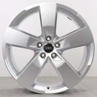 Alufelgen 20 Zoll Audi A6 S6 4K C8 Original Felgen Felgensatz 5-Arm Design 4K0601025K Silber 8,5x20ET43 5x112 66,6 mm Gebraucht - Bild 2