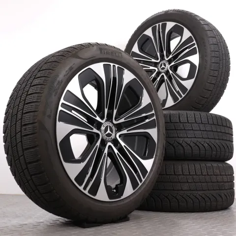Background image for Winterräder 19 Zoll Mercedes-Benz W214 S214 Original Felgen A2144012300 Winterreifen 2x4-4,5mm / 2x5-5,5mm DOT23 245/45R19 102H XL MO (Mercedes-Original) Pirelli RDK