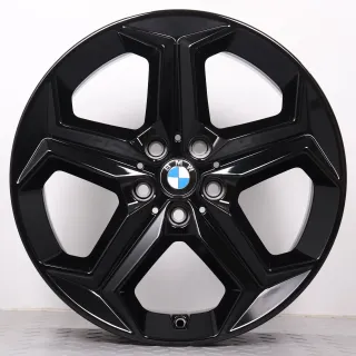 Alufelgen 18 Zoll BMW X1 iX1 U11 X2 iX2 U10 Original Felgen Felgensatz Styling 865 6898039 schwarz 7,5x18ET50 5x112 66,6 - Bild 2
