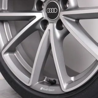 Sommerräder 19 Zoll Audi A4 S4 8W B9 Original Felgen 8W0601025EA Sommerreifen Hankook Ventus S1 EVO2 245/35R19 93Y XL RO1 5-V Speichen AUDI SPORT Titanoptik NEU - Bild 7