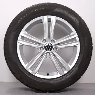 Winterräder 18 Zoll VW Tiguan II & Allspace Original Felgen Sebring 5NA601025M Winterreifen 235/55R18 104H XL AO Pirelli Sottozero Winter 210 Serie 2 DOT23 7,5-8mm - Bild 2