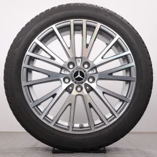 Winterräder 18 Zoll Mercedes-Benz A- / B-Klasse W177 W247 CLA C118 X118 Original Felgen A1774010600 Winterreifen 5mm DOT24 225/45R18 91H MO Bridgestone Blizzak LM-001 7,5x18ET49 - Bild 2