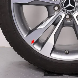 Winterräder 18 Zoll Mercedes C-Klasse W205 S205 C205 A205 Original Felgen A2054012802 & A2054012902 Reifen Michelin 5-5,5 225/45R18 & 245/40R18 RDK - Bild 5