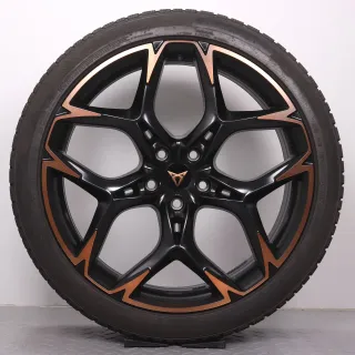 Winterräder 20 Zoll Cupra Formentor VZ5 Original Felgen 5FF601025M Winterreifen 255/35R20 97W XL Continental Winter Contact TS850P schwarz kupfer 8,5x20ET40 5x112 Alufelgen - Bild 4