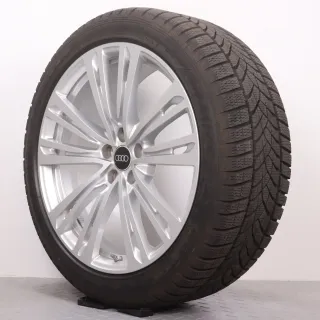 Winterräder 20 Zoll Audi A8 S8 4N D5 Original Felgen 4N0601025Q Winterreifen 7,5-8mm DOT24 265/40R20 104V XL AO Goodyear Ultragrip Performance GEN-1 Silber 9x20ET40 RDK - Bild 6