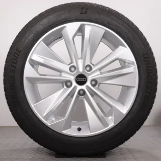 Winterräder 20 Zoll Audi Q6 / SQ6 e-tron GF Original Felgen 85H601025BP & 85H601025BQ Winterreifen 7-7,5mm & 6,5-7mm DOT25 255/50R20 & 285/45R20 5-Doppelarm-Falx silber - Bild 4