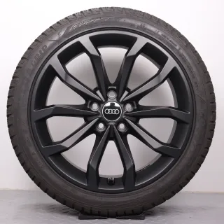 Winterräder 18 Zoll Audi A4 S4 8W B9 Original Felgen schwarz matt 8W0601025H Winterreifen 7mm DOT24 245/40R18 97V XL AO Goodyear Ultragrip Performance GEN-1 8x18ET40 - Bild 2