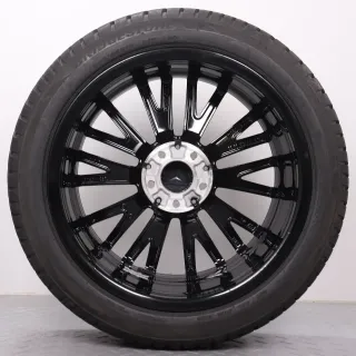 Winterräder 18 Zoll Mercedes-Benz A W177 B W247 CLA-Klasse C118 X118 Original Felgen A1774010600 Winterreifen DOT24 7,5mm 225/45R18 91H MO Bridgestone Blizzak LM001 schwarz glanz - Bild 8