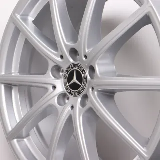 Alufelgen 19 Zoll Mercedes-Benz CLE 300E C236 Original Felgen Felgensatz 5-Doppelspeichen A2364010600 & A2364010800 silber 8x19ET45,1 & 9x19ET60,6 5x112 66,6mm - Bild 9