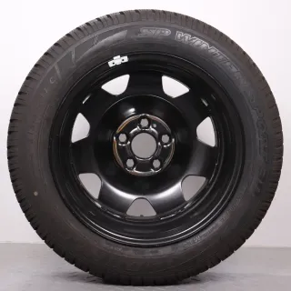 Winterräder 17 Zoll VW T5 T6 T6.1 Original Felgen 7J5601027 Winterreifen 8mm DOT21 215/60R17 104H Dunlop SP Winter Sport 3D Stahlfelge silber 7x17ET56 5x120 Winterradsatz NEUWERTIG - Bild 8