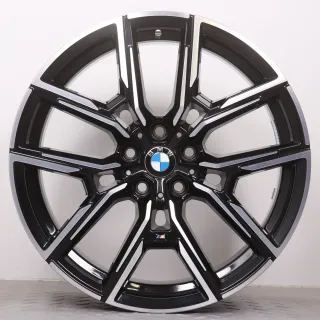 Alufelgen 19 Zoll BMW i4 G26 & 4er Gran Coupe G26 Original Felgen Felgensatz Styling 859M Y-Speiche 8747304 & 8747305 schwarz glanzgedreht 8,5x19ET35 & 9x19ET42 - Bild 2