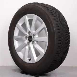 Winterräder 16 Zoll Audi A1 CityCarver / Allstreet Original Felgen 82A601025C Winterreifen DOT22 2x 6,5mm / 2x 7-7,5mm 205/60R16 92H AO Michelin Alpin 5 silber 6,5x16ET40 - Bild 6