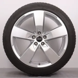 Winterräder 20 Zoll Audi A6 S6 4K C8 Original Felgen 4K0601025K Winterreifen 7,5mm DOT23 255/40R20 101W XL AO Continental Winter Contact TS 850 P 5-Arm Design RDK - Bild 2