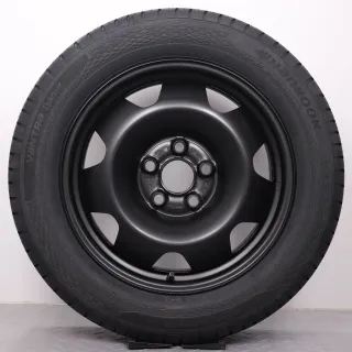 Sommerräder 17 Zoll VW T5 T6 T6.1 Original Felgen 7J5601027 Sommerreifen 215/60R17C 109/107T Hankook RA58 Vantra Transit Stahlfelge schwarz matt 7x17ET56 5x120 Stahlfelgen NEU - Bild 4