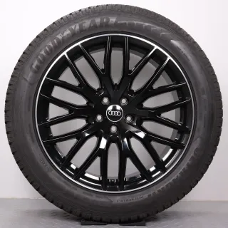 Winterräder 20 Zoll Audi Q7 SQ7 4M Original Felgen 4M0601025DR Winterreifen DOT24 7,5-8mm 285/45R20 112V XL AO Goodyear Ultra Grip 8 Performance SUV schwarz glangedreht 9x20ET28 - Bild 3