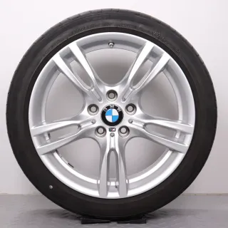 Sommerräder 18 Zoll BMW 3er F30 F31 4er F32 F33 4er Gran Coupe F36 Original Felgen M-Doppelspeiche 7845880 & 7845881 Styling 400M 225/45R18 & 255/40R18 - Bild 3