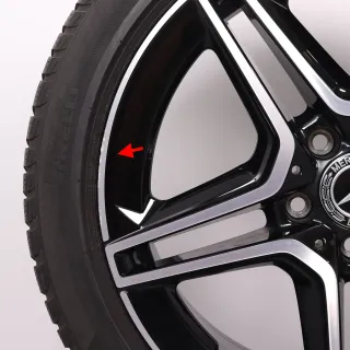 Winterräder 18 Zoll Mercedes-Benz A- B- CLA- Klasse W177 V177 W247 C118 X118 Original Felgen A1774011500 Winterreifen 4,5mm DOT18 225/45R18 91H MO Pirelli - Bild 3