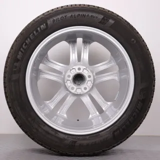 Winterräder 19 Zoll Audi Q5 SQ5 GU Original Felgen 8MA601025R Winterreifen 6-7mm DOT25 235/55R19 105H XL AO Michelin Pilot Alpin 5 5Doppelspeichen silber 7x19ET34 - Bild 8
