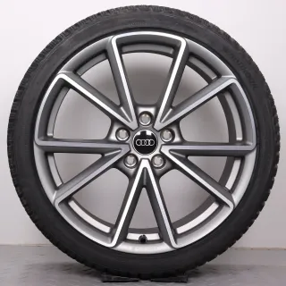 Winterräder 19 Zoll Audi A4 S4 8W B9 Original Felgen 8W0601025EA Winterreifen Hankook Winter i*cept EVO3 245/35R19 93W XL 5-V Speichen AUDI SPORT Titanoptik NEU - Bild 4