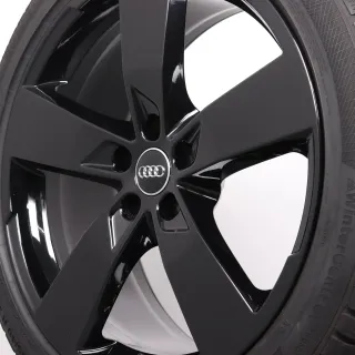Winterräder 20 Zoll Audi A6 S6 4K C8 Original Felgen schwarz glanz 4K0601025K Winterreifen 8mm DOT22 255/40R20 101W XL AO Continental Winter Contact TS 850 P - Bild 7