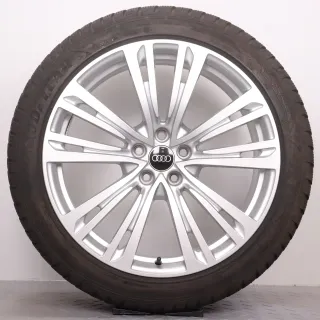 Winterräder 20 Zoll Audi A8 S8 4N D5 Original Felgen 4N0601025Q Winterreifen 7mm & 7,5mm DOT22&24 265/40R20 104V XL AO Goodyear Ultragrip Performance GEN-1 Silber 9x20ET40 - Bild 5