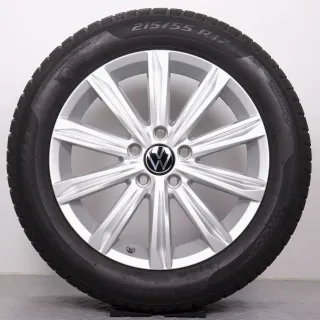 Winterräder 17 Zoll VW Touran II 5T Original Felgen Stockholm 5TA601025D Winterreifen 215/55R17 94H Pirelli Sottozero 3 Seal-Inside - Bild 4