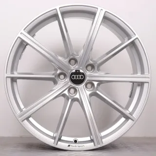 Alufelgen 19 Zoll Audi RS4 8W B9 & RS5 F5 8W Original Felgen Felgensatz 10-Speichen AUDI SPORT 8W0601025CP silber 8x19ET26 5x112 66,6mm - Bild 4