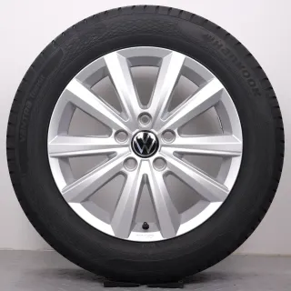 Sommerräder 17 Zoll VW T5 T6 T6.1 Original Felgen Merano 7E0071497 Sommerreifen 215/60R17 109/107T Hankook RA58 Vantra Transit 7x17ET55 5x120 NEU - Bild 5