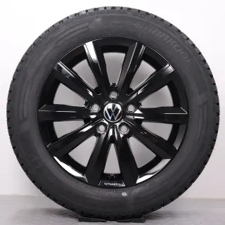 Winterräder 17 Zoll VW T5 T6 T6.1 Original Felgen Merano schwarz glanz 7E0071497A Winterreifen 215/60R17 109/107T Hankook RW12 i*cept LV 7x17ET56 5x120 NEU - Bild 3