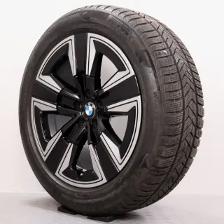 Winterräder 19 Zoll BMW iX3 G08 Original Felgen 6895627 Styling 842 Winterreifen 6&7mm DOT20&21 245/50R19 105V XL * RSC (Runflat) Pirelli Sottozero 3 jet black 8x19ET34 RDK - Bild 6